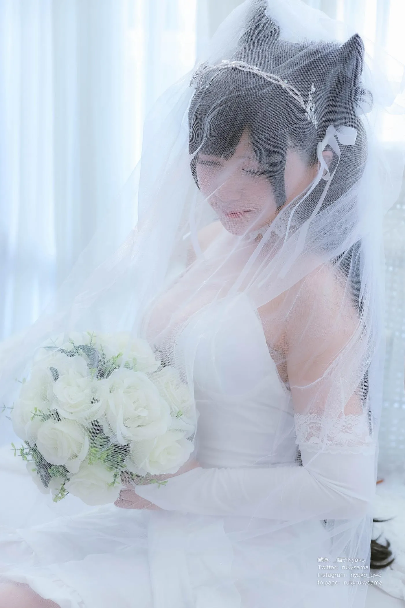 Nyako喵子 – NO.38 爱宕婚纱 [62P]插图3